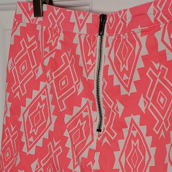 Flying Tomato Summer Neon Pink Print Bootie Boho Festival Shorts Beach JR Large - Picture 9 of 13